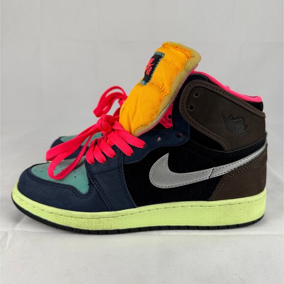 Nike Air Jordan 1 Retro High OG Bio Hack Men’s 6.5Y Women’s 8 Vibrant Multicolor - Picture 2 of 16